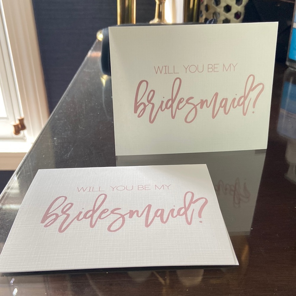 Bridesmaid cards